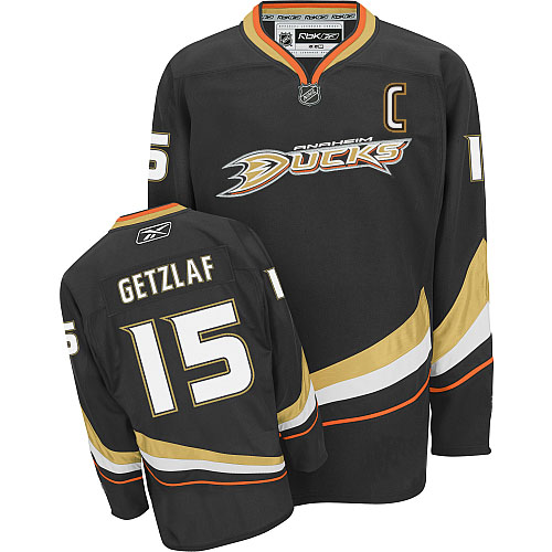 Anaheim Ducks 15 Ryan Getzlaf Black Home Premier NHL Hockey Jersey